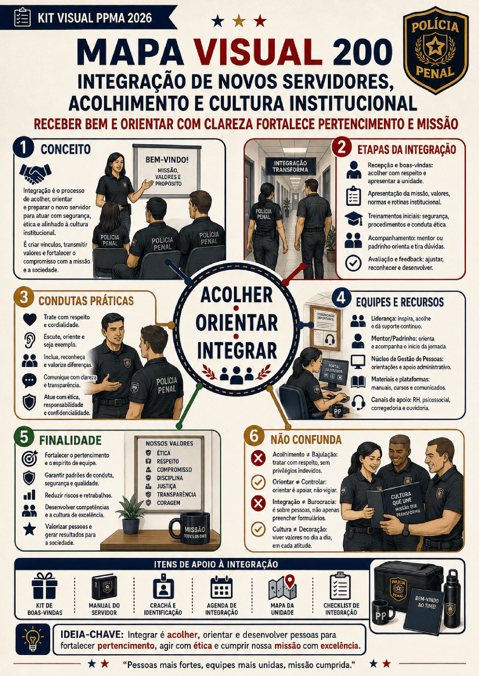 Amostra visual do material de preparação para o PPMA 2026 — Inspetor de Polícia Penal